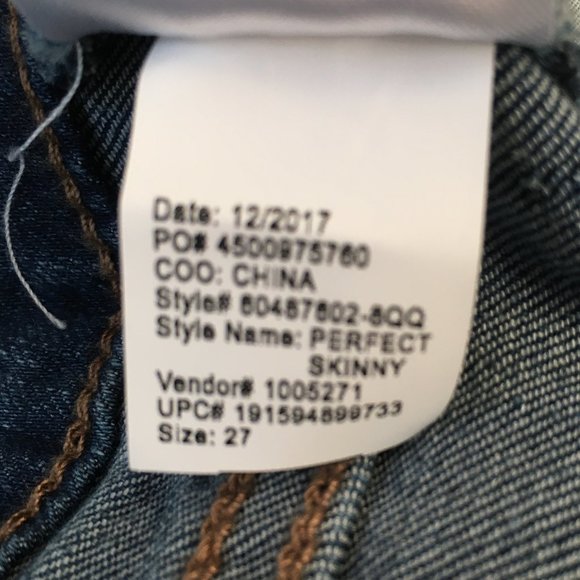 William Rast Perfect Skinny Blue Jeans Juniors 27 - Picture 15 of 16